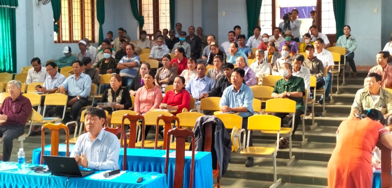 UBND xã Ea Phê tổ chức Hội nghị Tuyên truyền tiểu dự án 2 thuộc dự án 9, giảm thiểu tình trạng tảo hôn và hôn nhân cận huyết trong cùng đồng bào dân tộc thiểu số và miền núi năm 2022